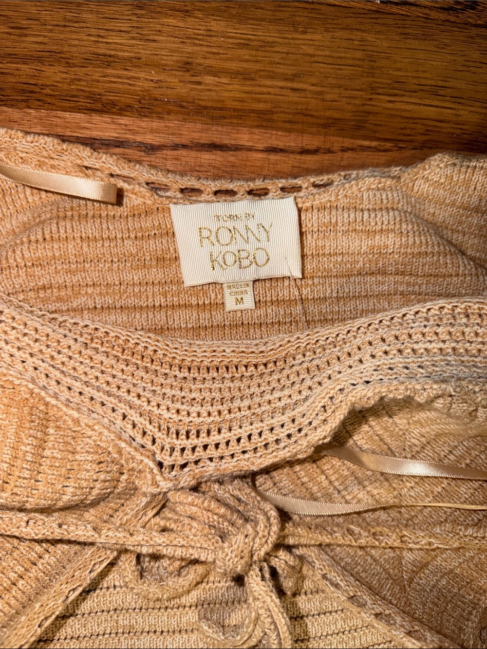Ronny Kobo Crochet Knit Tank Dress - Picture 5 of 6